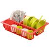 Ecoiffier Giocattoli 606 - Scolapiatti da Cucina guarniti, 17 Accessori, Gioco d'imitazione - a Partire dai 18 Mesi - Origine Francia Garanzia