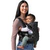 Infantino Marsupio Flip Advanced 4-in-1, Ergonomico, Convertibile, Posizione Fronte-Genitore e Fronte-Strada, Anteriore e Posteriore, per Neonati e Bambini da 3,6 a 14,5 kg, Leopardo Grigio
