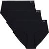Under Armour Confezione da 3 Slip Hipster da Donna Pure Stretch - Invisibili, Senza Cuciture, Non Lascia segni, Ultraleggeri, Comfort Tutto Il Giorno