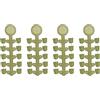 SG Store 40 perline di pesca alla carpa esche da pesca in silicone perline di arresto gancio di pesca tappo terminale accessori hardware 2 x 1,5 mm, verde chiaro