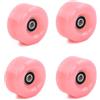 heavenlife 4 Pezzi Ruote Resistenti all'usura PU, Ruote per Pattini a Rotelle Skateboard, Ricambio per Pattini a Rotelle 58*32mm 82A, Ruote Skateboard con Cuscinetti per Pattini a Rotelle a Doppia Fila
