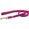 Herm Sprenger Gommato Nylon Lungo Guinzaglio Neon Rosa Riflettente (200cm)