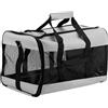 QWORK® Trasportino Morbido per Cani e Gatti Fino a 10 kg - 48x30x30 cm - Compatto e Ventilato, Lavabile in Lavatrice