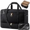 LOVEVOOK Borsone da Viaggio Donna con Scomparto per le Scarpe, Grande Apertura Borsa Parto Ospedale Mamma Borsa da Viaggio Borsone Palestra, Travel Bag Duffel Bag Borse a Mano
