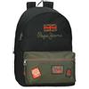 Pepe Jeans Ponder Zaino Scuola, Blu, Bretelle regolabili per un comodo trasporto, vari scomparti, Joumma Bags, Nero, Taglia unica, Zaino 44