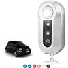 TOOMUME Cover Chiave TPU Trasparente Lucido, Custodia Chiave Copri Chiave Adatto per Fiat 500 500L 500C Grande Punto Panda Brava Bravo Doblo Ducato Abarth Lancia Y Ypslon Delta Musa