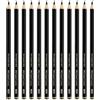 FABER-CASTELL - Matite Pitt Graphite Matt 12B, 12 pezzi
