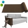 Generic Pawmingle - Tappeto tiragraffi per gatti, autoadesivo, per rampicanti, per proteggere i mobili del divano, colore marrone, 30 x 100 cm