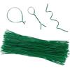 XIABYAYU Filo da Giardino Verde, 100 PCS Fascette per Piante da Giardino, Filo da Giardino per Piante Rampicanti, Filo per Piante da Giardino per Fiori, Piante, Giardinaggio, Orto