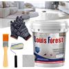 Vgpbphj Rivestimento per pavimenti in resina epossidica effetto marmo lucido, vernice per pavimenti in resina epossidica Louis Forest, vernice per pavimenti impermeabile a base d'acqua, antiscivolo,