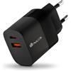 NGS BUD 45W - Caricatore a muro GAN 45 W, 2x USB-C PD e PPS + 1x USB-A QC 3.0, 3 porte, ricarica rapida simultanea, compatto, smartphone, tablet e laptop