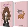 Head Case Designs Licenza Ufficiale Harry Potter Hermione Granger Deathly Hallows XXXVII Custodia Portafoglio in Pelle Compatibile con Apple iPad 10.2 2019/2020/2021