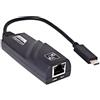 BAUDCOM Adattatore di rete Ethernet, adattatore da USB a RJ45 Lan cablato per Ultrabook, Chromebook, Laptop, Desktop, Plug and Play Type-c a 100 Mbps, compatibile con MacBook Steam Deck, Switch, Windows