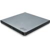 Hitachi-LG GP57 External DVD Drive, Slim Portable DVD Player/Writer for Laptop/Desktop PC, with USB 2.0, Windows and Mac OS Compatible, 8x Read/Write Speed - Silver