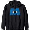 Disney Pixar Monsters Inc. Eye Logo Felpa con Cappuccio