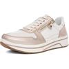 ARA Sapporo, Scarpe da Ginnastica Donna, Sand Cream Bianco, 44 EU Larga