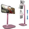COOPER ChatStand - Supporto per Telefono per Scrivania Regolabile in Altezza 24-36cm | Porta Cellulare da Tavolo, Supporto da Scrivania, Supporto Cellulare da Tavolo, Porta Telefono (Rosa)