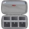 Hermitshell Custodia rigida da viaggio per Samsung T7/T7 Touch SSD portatile 1TB 2TB 500GB USB 3.2 unità a stato solido esterna (custodia per 3 hard disk) (grigio)