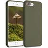 kwmobile Cover per Apple iPhone 7 Plus/iPhone 8 Plus Custodia - Back Case per Smartphone in Silicone TPU - Protezione Gommata - oliva scuro