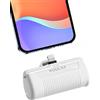 Kuulaa Mini Power Bank per iPhone, 4500mAh 12W PD Caricabatterie Portatile Ultra Compatto Powerbank Batteria Esterna Compatibile con iPhone 14/14 Pro Max/13 Pro/13/12/11/XR/XS/8/7/6s Ecc