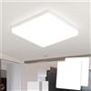 Kuwork Plafoniera LED Soffitto Quadrata 48W, 4000K Lampada da Soffitto LED Moderno 4800LM, Plafoniera Luce Soffitto per Bagno Camera da Letto Cucina Soggiorno Balcone Ufficio, 30CM (Pack of 2)