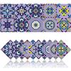 Cendray 20 Pz Adesivi per Piastrelle Cucina Adesivi per Piastrelle per Bagno Adesivi Decorazione murale in PVC Impermeabile Mosaico retrò Stile (15x15cm,Viola)