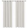 Tenger Home Tende per Interni,Tende Camera da Letto,Tenda oscurante per camera da letto con occhielli, 2 pezzo (100 x 120 cm, Avorio