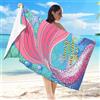 GLINKADO Telo Mare Microfibra xxl 90×180cm Asciugamano da Spiaggia, Telo Leggero in Cotone Morbido, Antisabbia Mare Coperta da Spiaggia per Campeggio, Spiaggia, Piscina, Viaggio