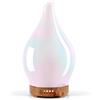Porseme Diffusore di aromi, 150 ml, diffusore di vetro soffiato a mano, per oli essenziali, umidificatore con timer, a ultrasuoni, Cool Mist Silenzioso, 7 tipi di colori di luce LED, Auto Power-Off