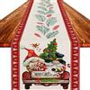 WUERKIYA Runner da Tavola Natale Tovaglia Natalizia Rosso 180x33 cm Decorazione Natalizia da Tavola Runner da Tavola Moderno Merry Christmas Antimacchia E Lavabile -2