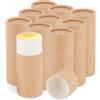 NICENEEDED 10 pz 2.1 oz Tubetti Deodoranti in Cartone, Contenitori Vuoti di Cartone per Deodoranti, Tubo di Carta Kraft Stile Push-Up