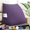 Rucener Grandi Cuscini Triangolari Cuscino Letto Schiena Schienale Testata Letto Divano Cuscino Lettura Il Perfetto Lettura Regalo per la festa del papà 45 CM Viola