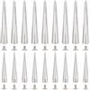 GORGECRAFT 30 Set 54&40mm Grandi Borchie A Punta Argentate Cono Metallico Punk Rivetto A Punta Rotonda con Perno A Vite Rivetti Lunghi Conici per Abbigliamento in Pelle Stile Rock Giacche Artigianato