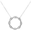 ScienceFox DNA Helix - Ciondolo con collana in argento Sterling 925 e oro rosa, con doppia elica (SF), Argento sterling