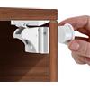 BUCOMTU Blocca Cassetti per Bambini,Serratura del mobile magnetico, Invisibile Bambino Serrature Magnetiche di Sicurezza (Bianco, 12 serrature + 3 chiavi)