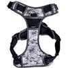 Bobby Camouflage Comfort - Pettorina per Cani lunghezza dorso 32 cm, con Doppio Anello in metallo, Colore Mimetico Grigio, Taglia L/circonferenza petto 56-73 cm
