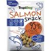 TropiDog Snack per cani monoproteici con il 95% di salmone, senza cereali e conservanti, ideale per l'addestramento e l'igiene orale - TropiDog Snack Salmon 70g