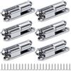 Keboyoe Cerniere per porte in legno - 6 pezzi smontabili con 24 viti per finestre, armadi, mobili 13 x 60 mm