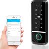 Candeon Smart Tastiera Controllo Accessi, WiFi Tuya RFID Apriporta Tastiera Di Controllo Accessi, Impermeabile Biometrico Delle Impronte Controller Accesso Apricancello, 125khz/13.56mhz, WG26/34