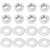 OTOTEC 20 Set BSF Rondella Dado 5/16 Rondella In Acciaio Inossidabile 304 Rondella Di Bloccaggio Bullone Compatibile Con Austin Seven Testata Mobili