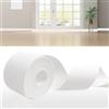 DIKARIYA Battiscopa in PVC Bianco, 6M Battiscopa Adesivo 50x20mm Battiscopa per CucinaSigillante Impermeabile Battiscopa Flessibile Autoadesivo Battiscopa Morbido per Cucina, Bagno e Mobili