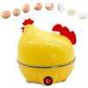 Honhoha Cuociuova - Cuociuova Elettrico a Forma di Pollo con capacità di 7 Uova | Cuociuova a Vapore per Uova in Camicia, Medie e sode con spegnimento Automatico