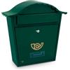 Amig - Cassetta Postale Esterna Classica | Sicura con Serratura e Chiave | Protezione dalla Pioggia | Acciaio DIN A4 | Facile Installazione | Verde, M, Lega di acciaio