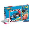 Clementoni- Hot Wheels Supercolor Wheels-3x48 (Include 3 48 Pezzi) Bambini 5 Anni, Puzzle Cartoni Animati, Made in Italy, Multicolore, 25313