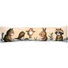 VERVACO Kit Cuscino Punto Croce ANIMALI Set Ricamo Principianti Paraspifferi Cuscino Decorativi ca. 80 x 20 cm Accessori Per Lavoretti Creativi DIY Casa Decor Hobby Adulti Cross Stitch