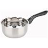 BAUMALU - Casseruola Primo - Acciaio Inox - Tutti i fuochi tra cui induzione - Triplo fondo diffusore, distribuzione omogenea del calore - Manico fisso in bachelite - Ø14 cm