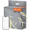 LEDVANCE SMART WIFI COB Strips strisce COB decorative con luce bianca; luce regolabile ed effetto luminoso omogeneo; dimmerabile; TW; giallo; silicone; 3 m; lampadine non sostituibili