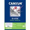 Canson Basik Vegetal, blocco incollato, 29,7 x 42 cm, A3, 24 fogli, 95 g, trasparente