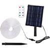 blendend Striscia di luce solare LED 2+3M RGB 30W, ideale per la decorazione di giardini e aree esterne.