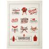 Coucke Strofinaccio stampato in cotone, grigliate, 50 x 75 cm